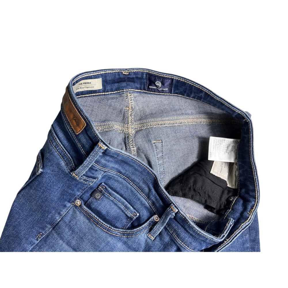 AG Adriano Goldschmied The Prima Mid Rise Cigarette Jeans 28R - Picture 5 of 5